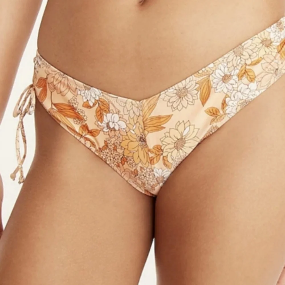 J. CREW ZININI FLORAL BIKINI BOTTOM SIZE XL NWT